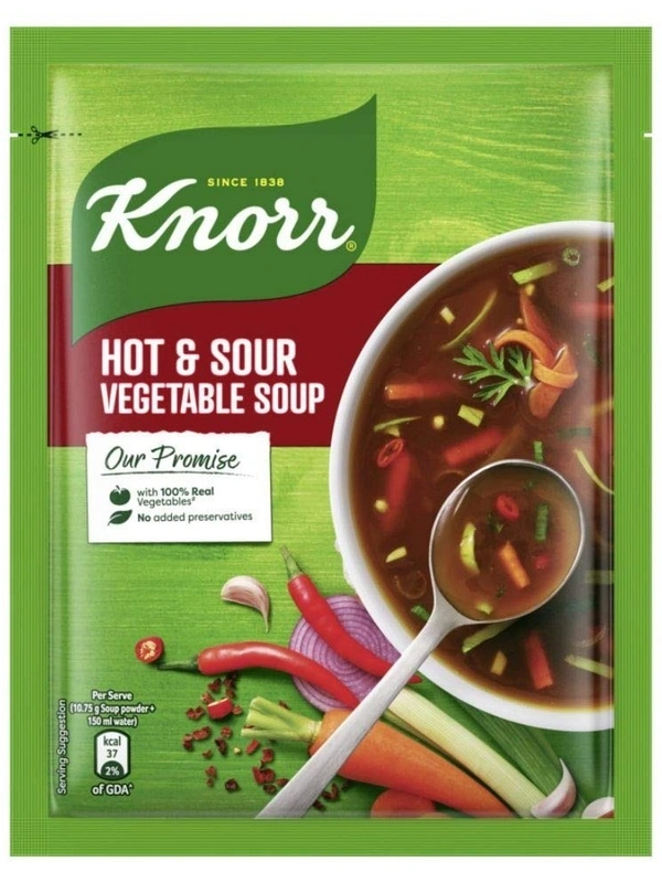 Knorr Instant Hot& Sour Vegetable Soup, 43g - 43g