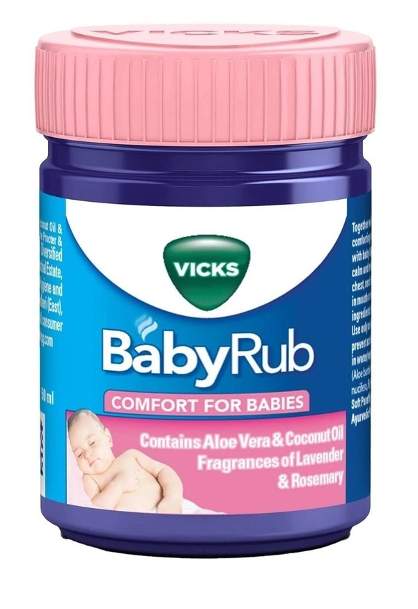 Vicks BabyRub Soothing Vapour Ointment for Babies, 50 ml - 50 ml