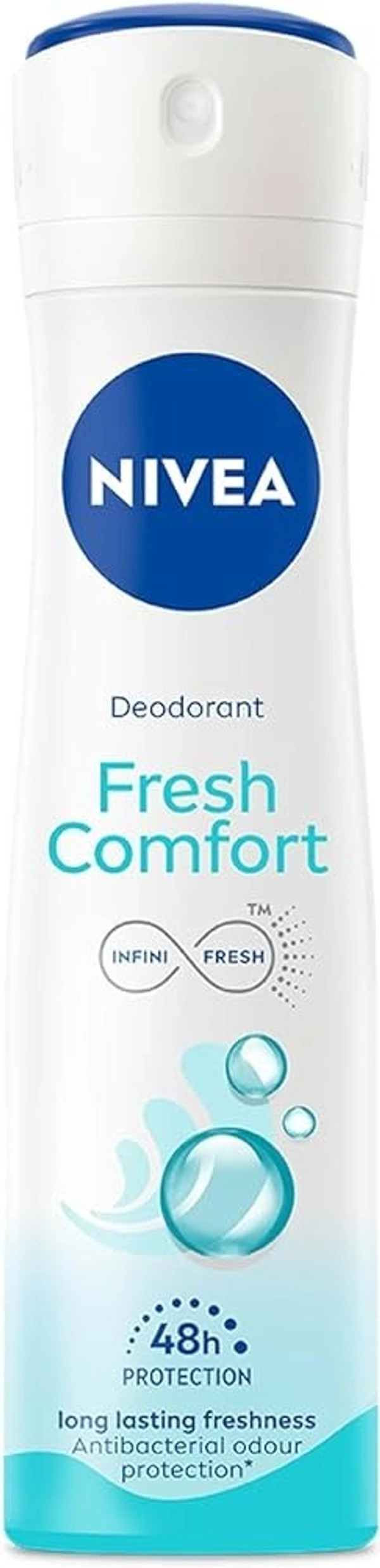 Nivea Fresh Comfort Deodorant, 150ml - 150ml