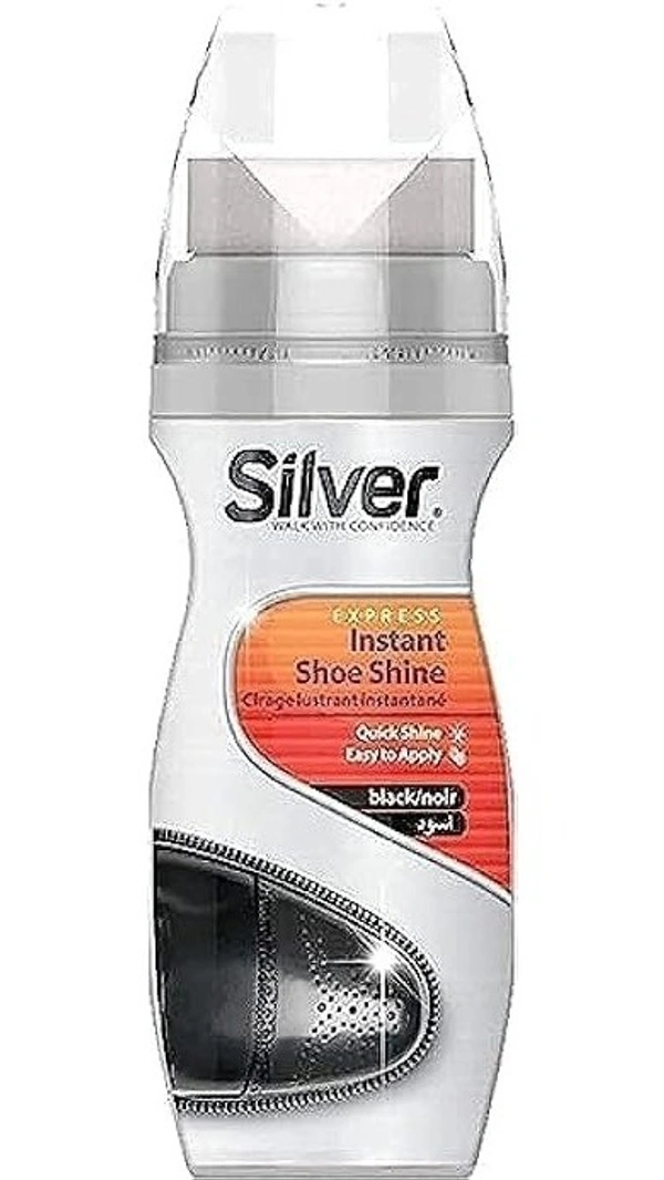 Silver Express Instant Shoe Quick Shine Brown, 75 ml - 75 ml