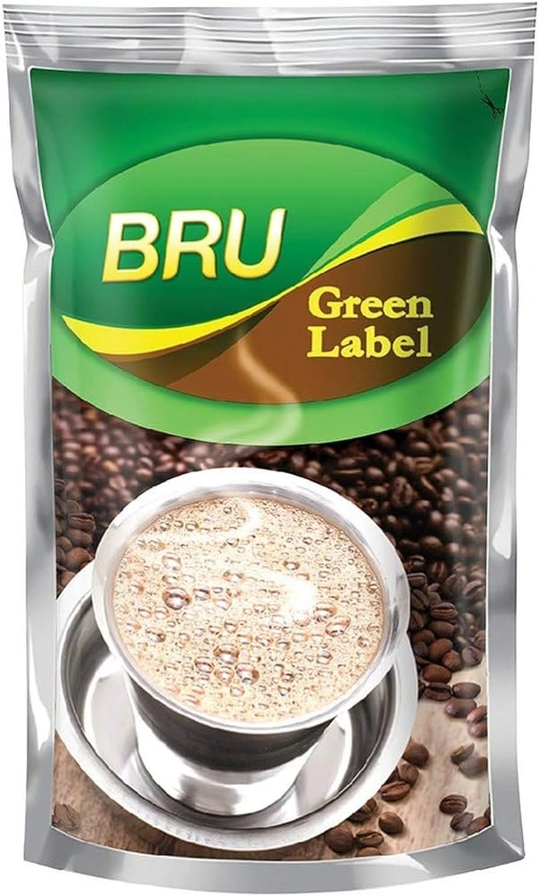 Bru Green Label  Coffee Powder, 500g Pouch - 500g