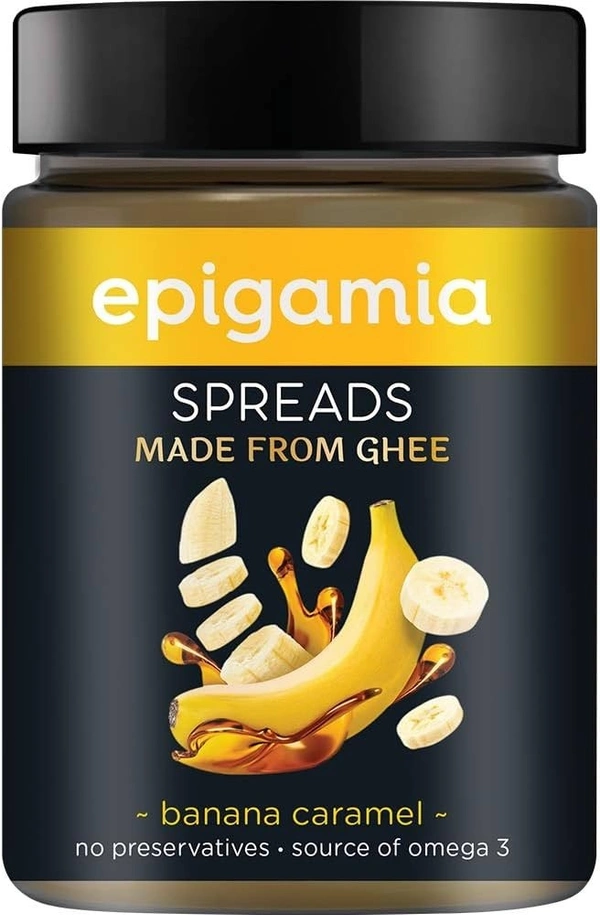 Epigamia Spreads Made From Ghee Banana Caramel, 250g - 250g