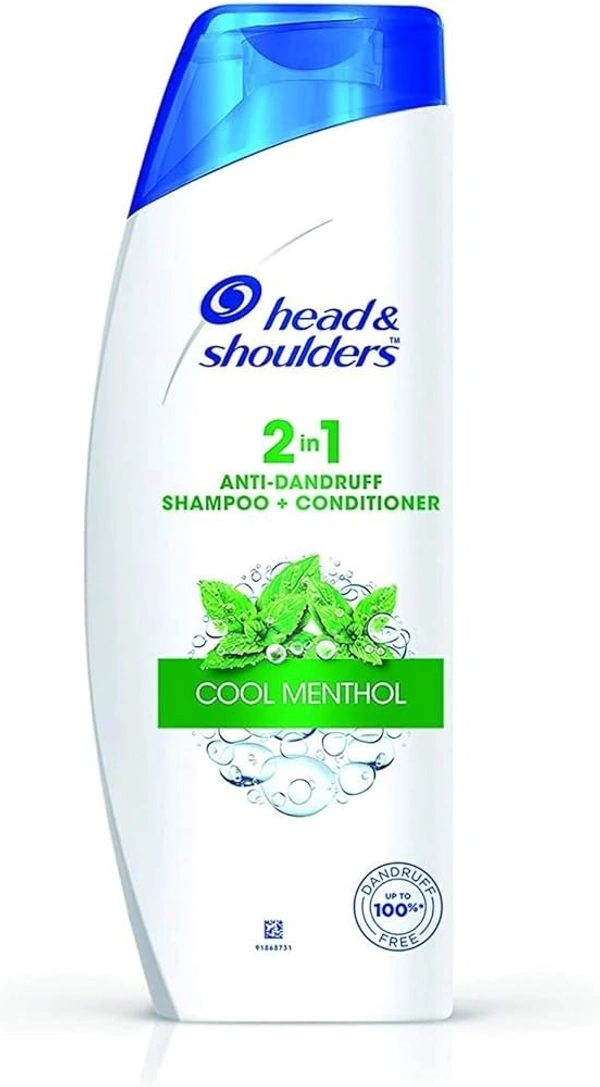Head & Shoulder Head& shoulders Shampoo + Conditioner (2-in-1) Cool Menthol, 180 ml - 180 ml