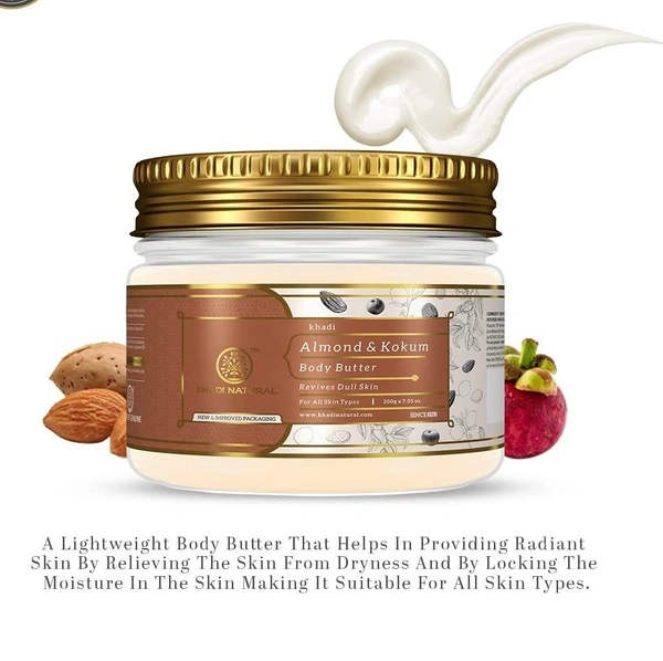 Khadi Herbal Almond And Kokum Body Butter, 200g - 200g