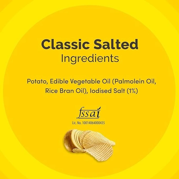 Lay's Potato Chips Simple Classic Salted Packet, 78g - 73g