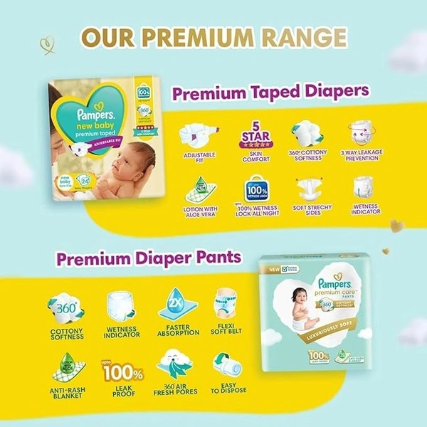Pampers New Baby New Born, 24 diapers