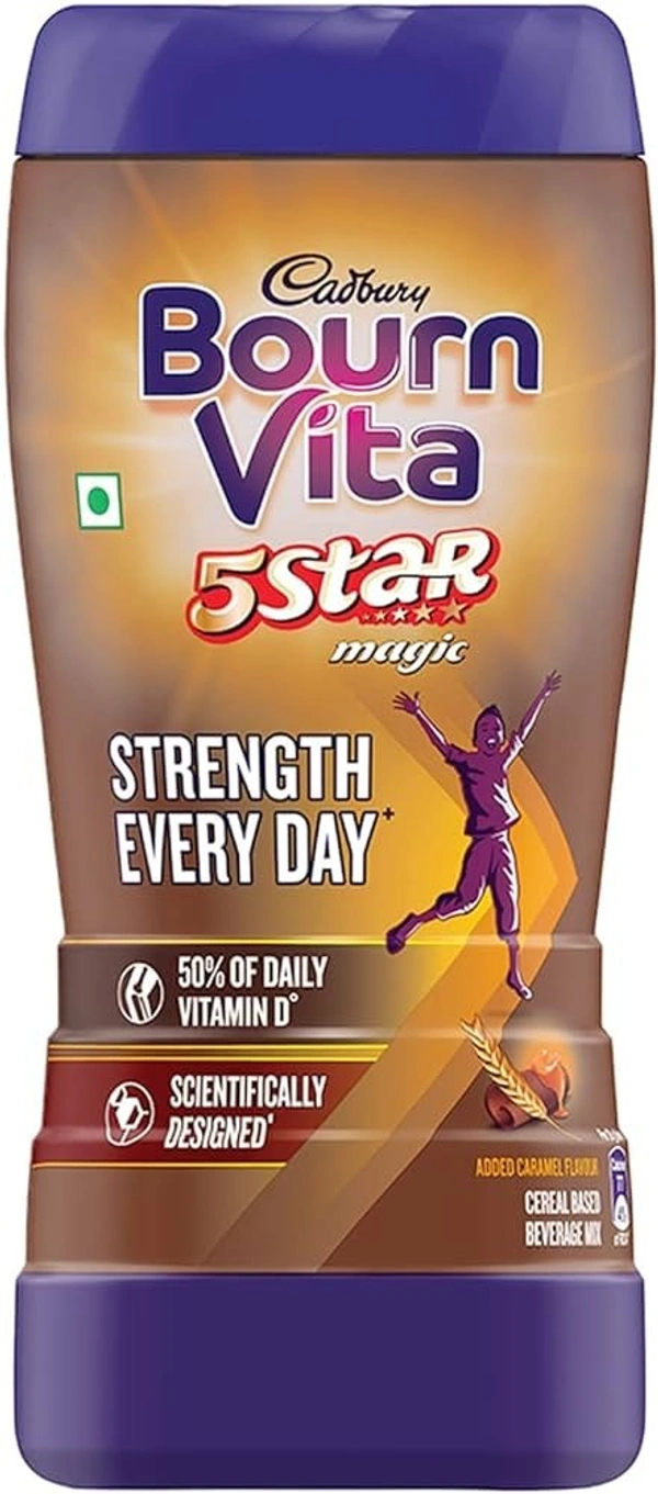 Bournvita 5 Star Magic Nutrition Drink, 500 g Jar - 500g