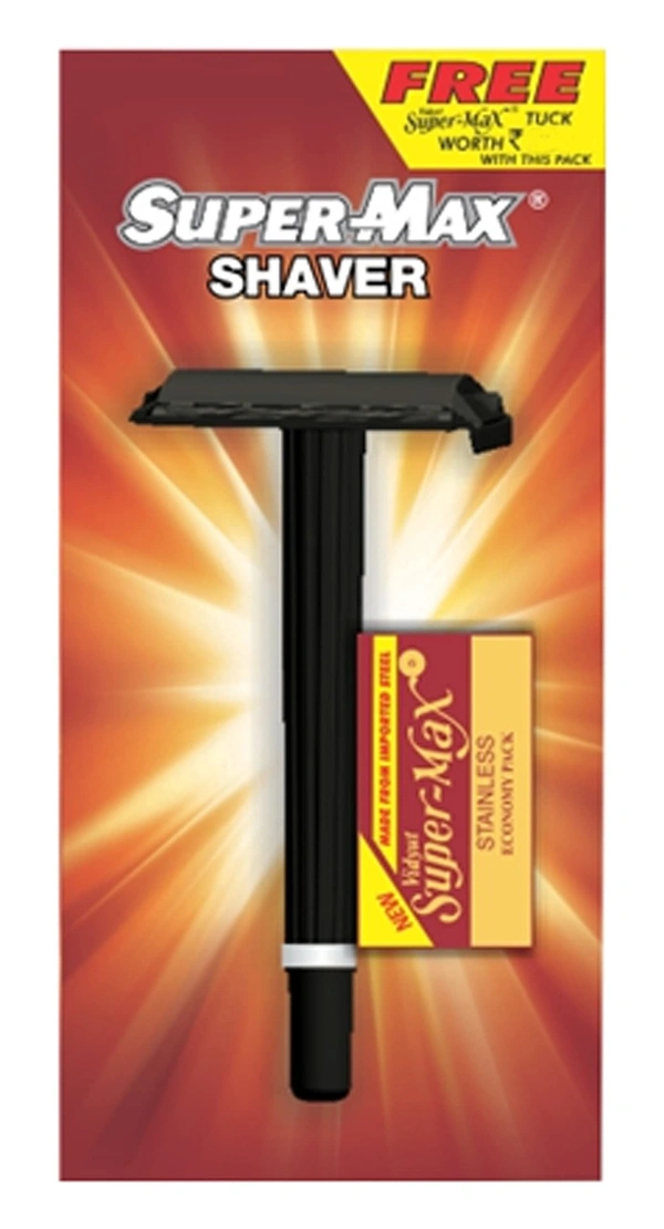 Super Max Kwik Shaver Shaving Razor With 2 Blades, 1 pcs - 1 pcs