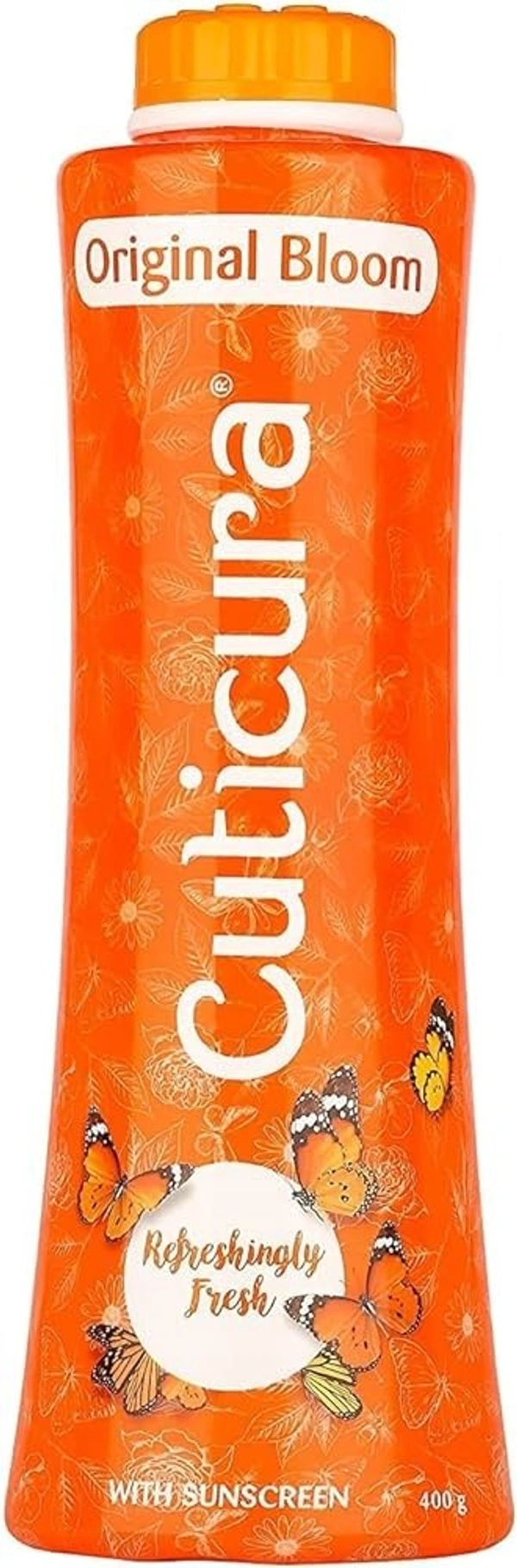 Cuticura Talcum Powder Original Bloom With Sunscreen, 100g - 100g