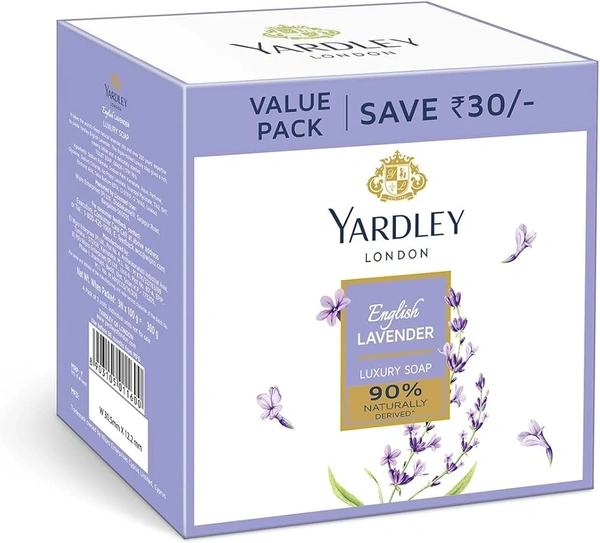 Yardley London Lavender Soap English Lavender (4X100g), 400g - 400g