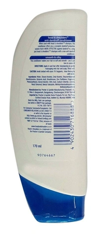 Head & Shoulder Head& Shoulders Smooth& Silky Conditioner, 170 ml - 170 ml