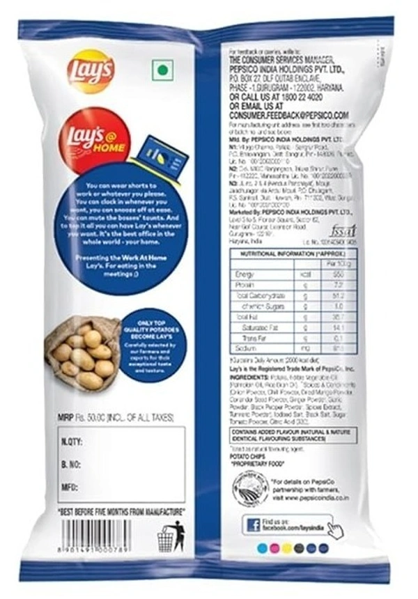 Lay's Potato Chips India's Magic Masala, 115g - 115g