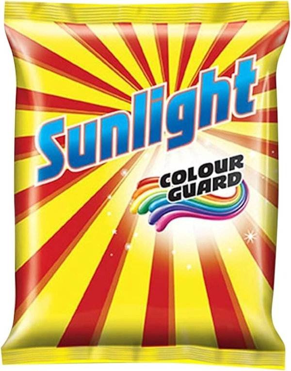 Sunlight Detergent Washing Powder with Colour Guard Crystals Pouch, 1 kg - 1 Kg