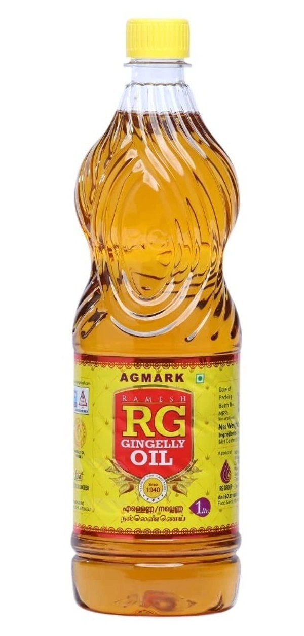 Rg RG Agmark Gingrlly Oil Bottle, 1 ltr - 1Ltr