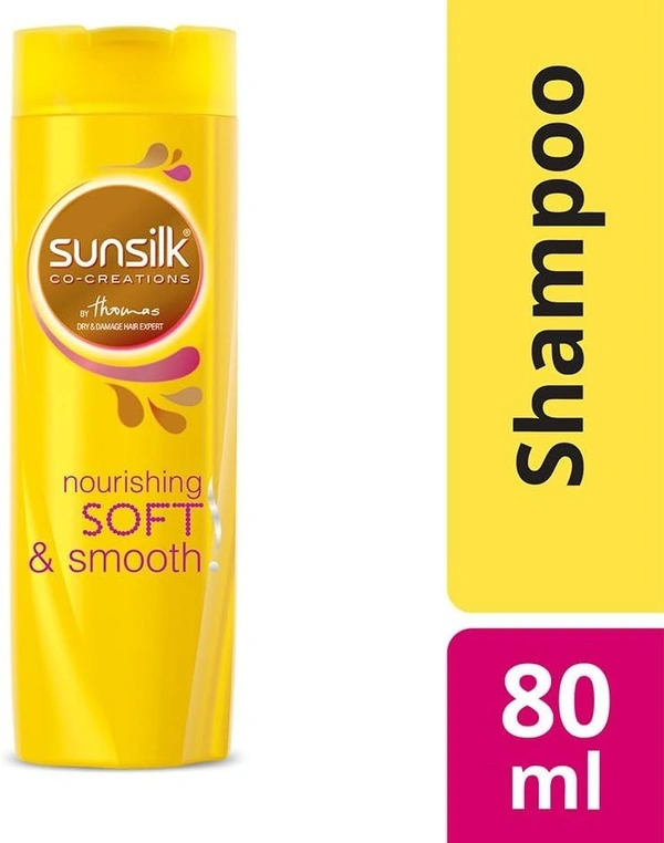 Sunsilk Soft And Smooth Shampoo Nourishing, 80ml - 80ml