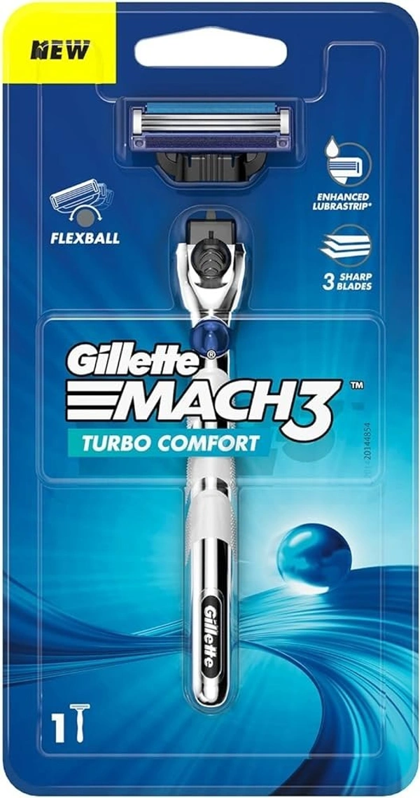 Gillette Mach 3 Turbo Razor  Sharper Blade