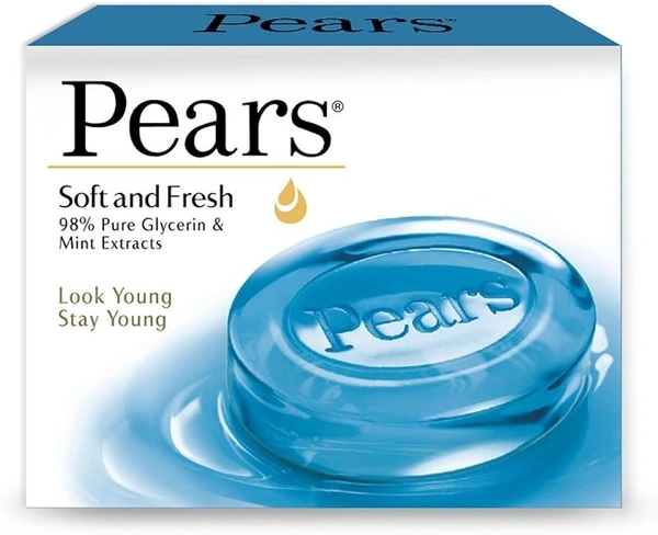 Pears Soft and Fresh Soap Bar, 125g - 125g