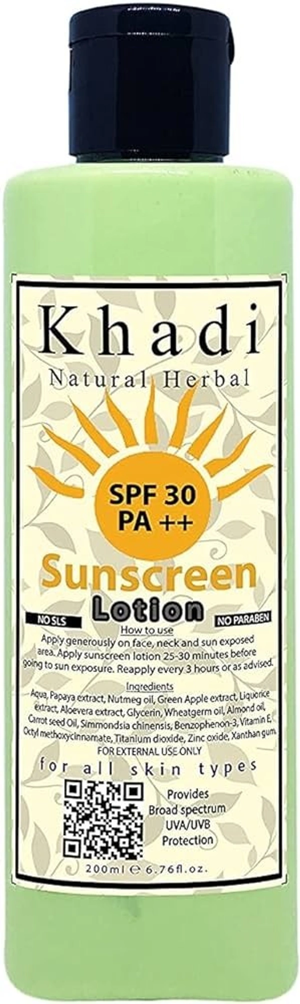 Khadi Herbal SPF 30, 200 ml