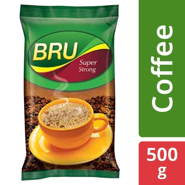 Bru Super Strong Coffee Powder, 500g - 500g