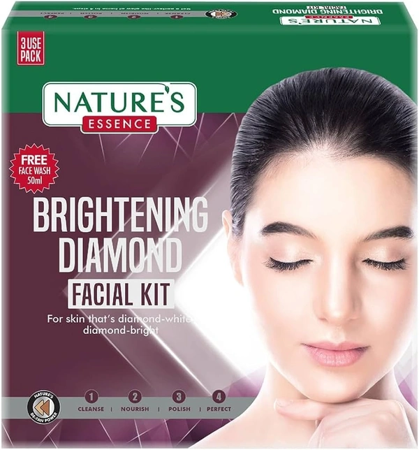 Nature's Diamond Facial Kit+face Wash, 112 ml