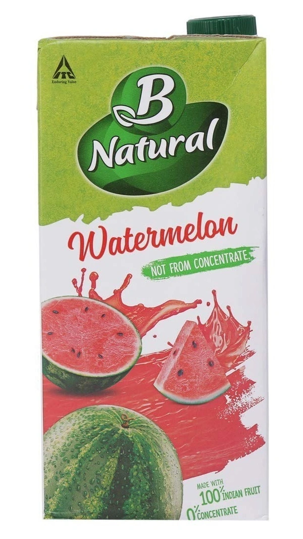 B Natural Juice Watermelon - 1 L Carton - 1 L