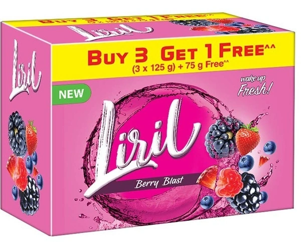 Liril Berry Blast, 125gm ( Pack of 3) - 125gm