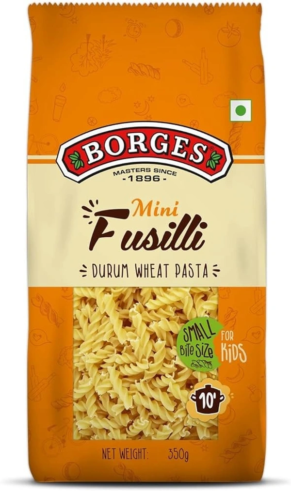 Borges Mini Fusilli Pasta, 350g - 350g