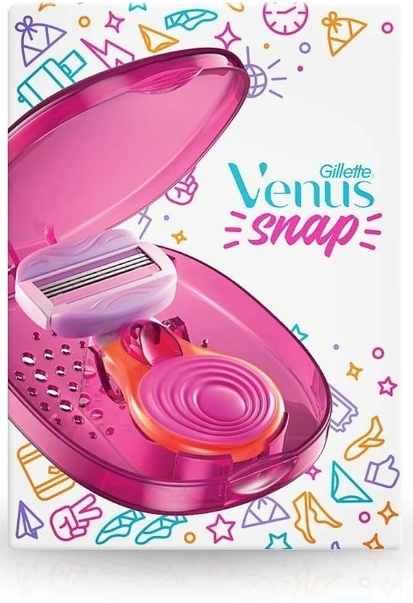 Gillette Venus Snap Women Hair Remover for Smooth Skin (1N x Handle, 1N x Pod, 3N x Breeze Refills), 1 pcs - 1 pcs