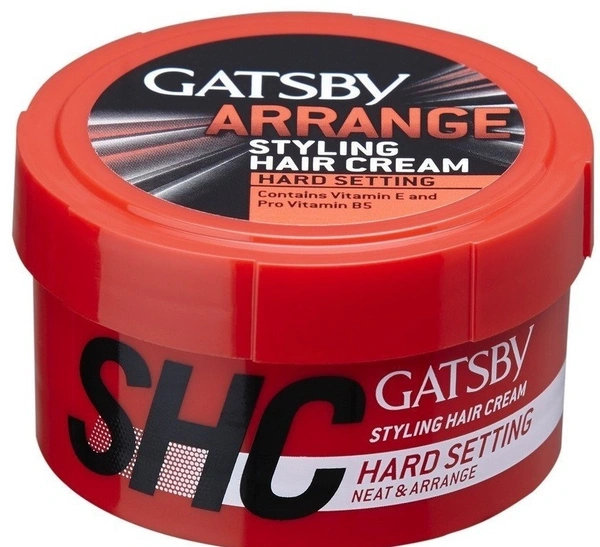 Gatsby Arrange Styling Hair Cream Hard Setting (Neat / Arrange)  Red
