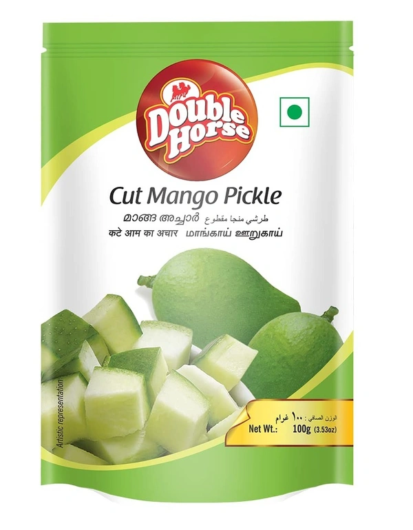 Double Horse Cut Mango Pickle, 100g - 100g
