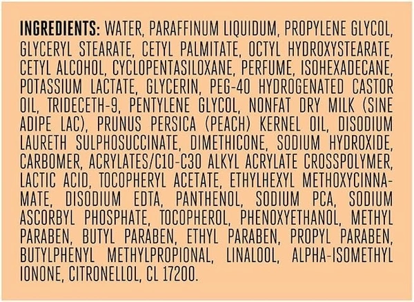 Lakme Peach Milk Moisturizer Body Lotion, 200 ml - 60 ml