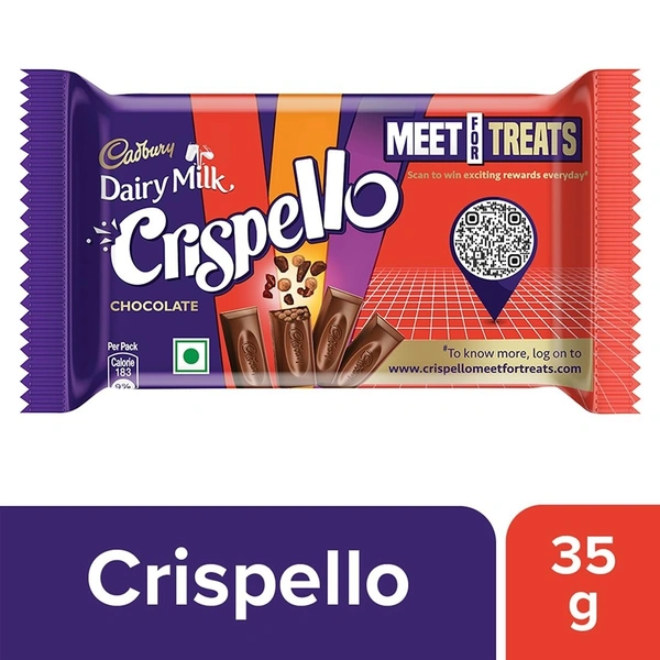Cadbury Diary Milk Crispello Chocolate Bar, 35g - 35g