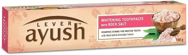 Lever Ayush Whitening Rock Salt Toothpaste, 150g - 150g