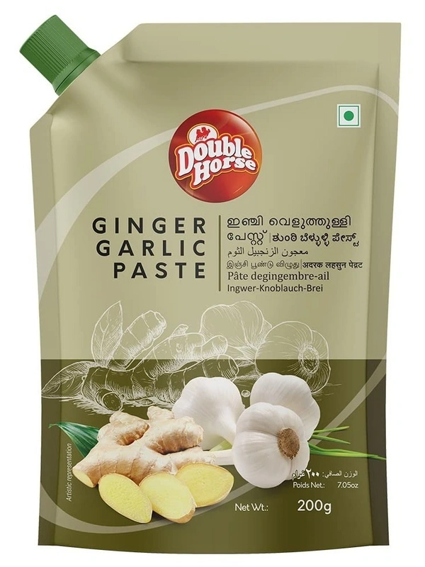 Double Horse Ginger Garlic Paste, 200g - 200g
