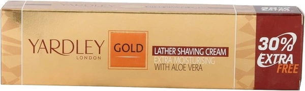 Yardley London Gold Lather Shaving Cream Extra Moisturising With Aloevera, 91g - 91g