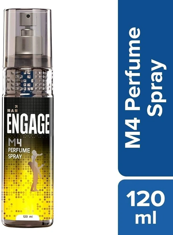 Engage M4 Perfume Spray For Men, Spicy and Lavender, Skin Friendly, 120ml - 120ml