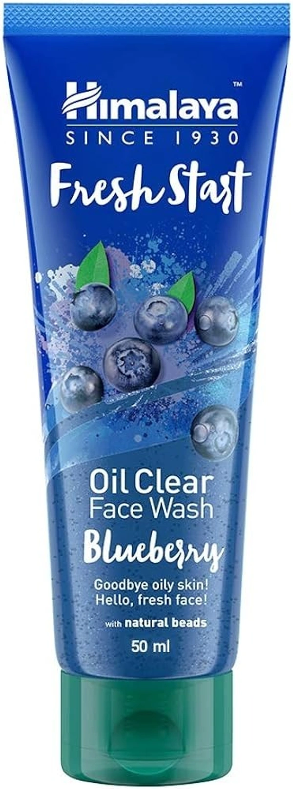 Himalaya Face Wash Oil Clear Blueberry, 50ml - 50ml