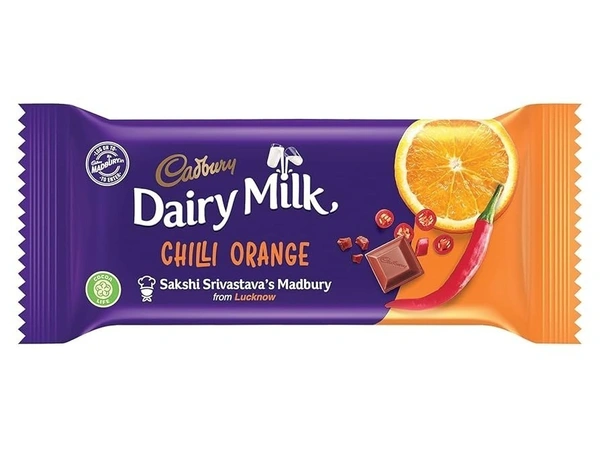Dairy Milk Cadbury Dairy Milk Chocolate Bar Chilli Orange, 36g