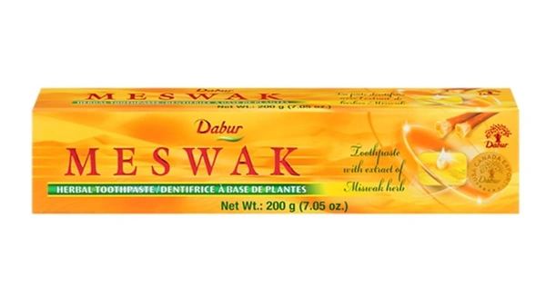 Dabur Meswak Pure Extract Tooth& Gum Care, 200g - 200g
