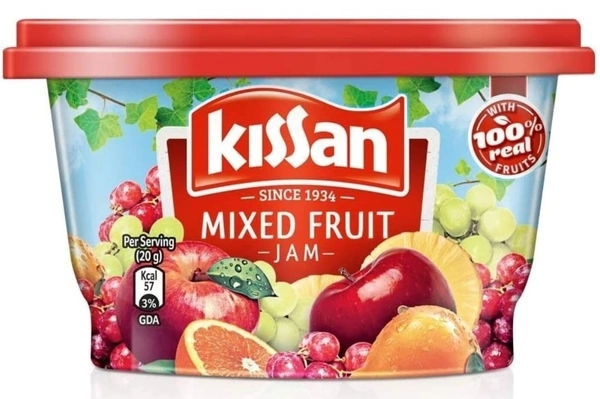 Kissan Mixed Fruit Jam Tub, 100g - 100g