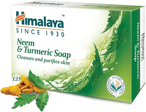 Himalaya Neem& Turmeric Bathing Soap, 125g - 125g
