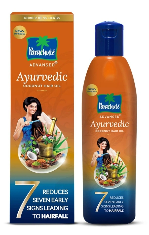 Parachute Ayurvedic Coconut Hair Oil Bottle, 190 ml - 190 ml
