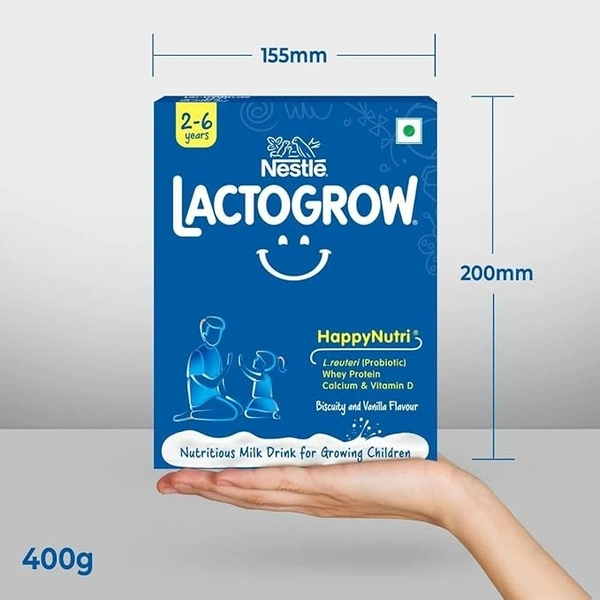 Nestle Lactogrow Nutritious Milk Drink (Baby Food 2-6 Years), 400g - 400g