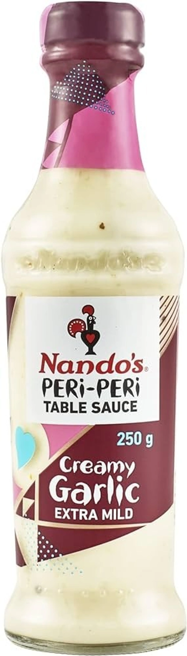 Nando's Peri, Peri Table Sauce Creamy Garlic Extra Mild, 250g - 250g