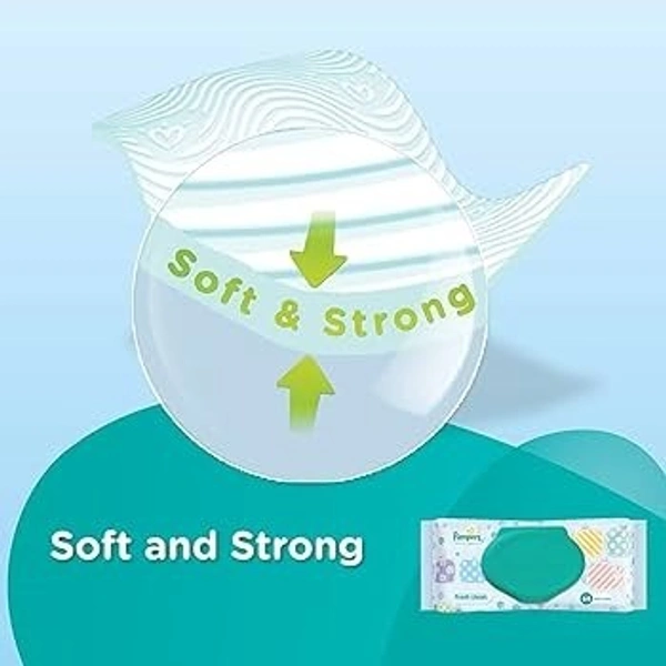 Pampers Fresh Clean Baby Wipes (Buy 3 Packs Get 1), 256 wipes