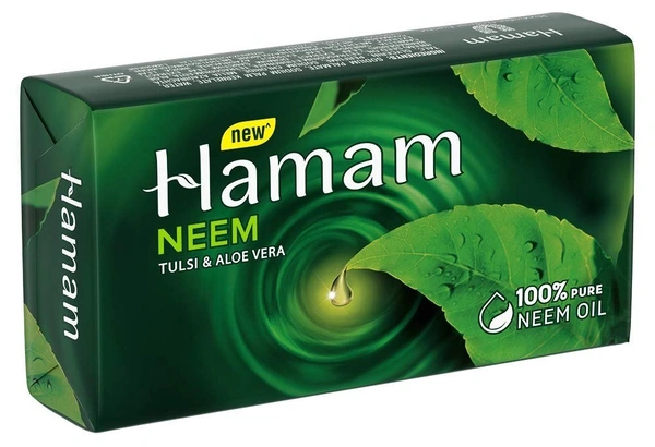 Hamam Soap Bar, Neem Tulsi and Aloe Vera, 150g - 150gm