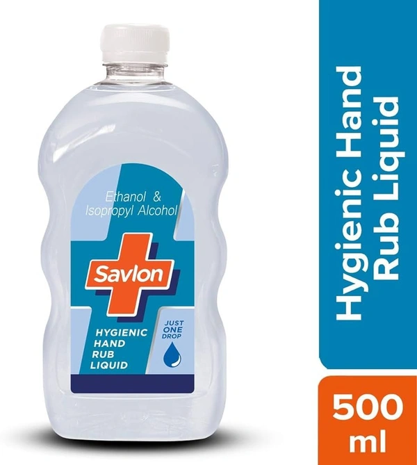 Savlon Handrub Liquid Ethanol Isopropyl Alchocol, 500ml - 500ml