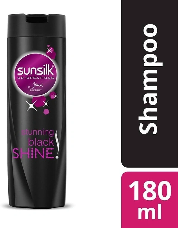 Sunsilk Stunning Black Shine Shampoo, 180 ml