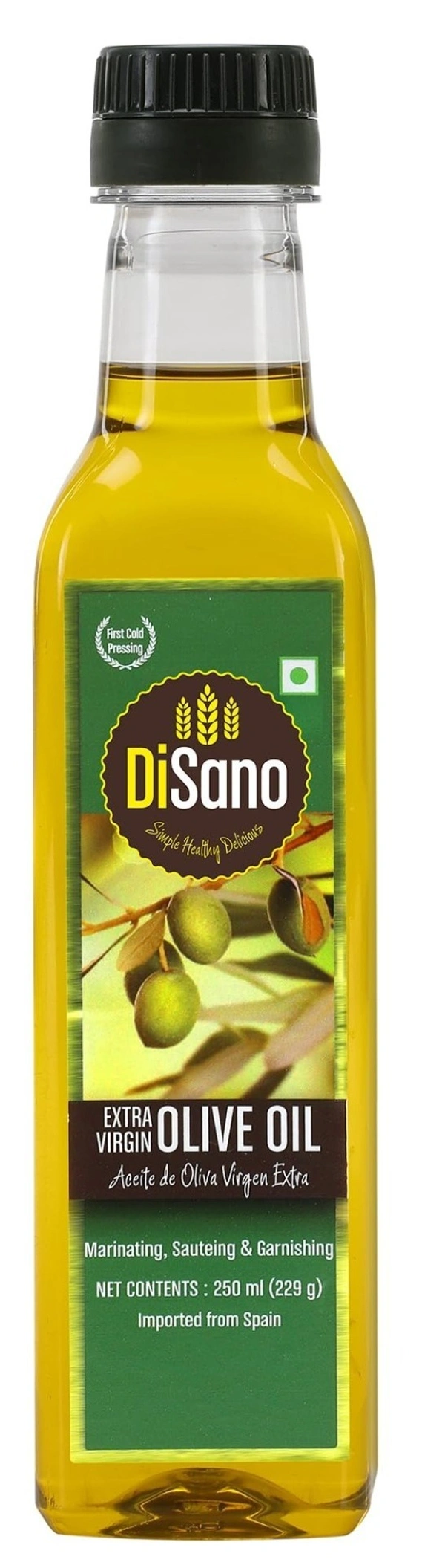 Disano Extra Virgin Olive Oil Bottle, 250 ml - 250ml