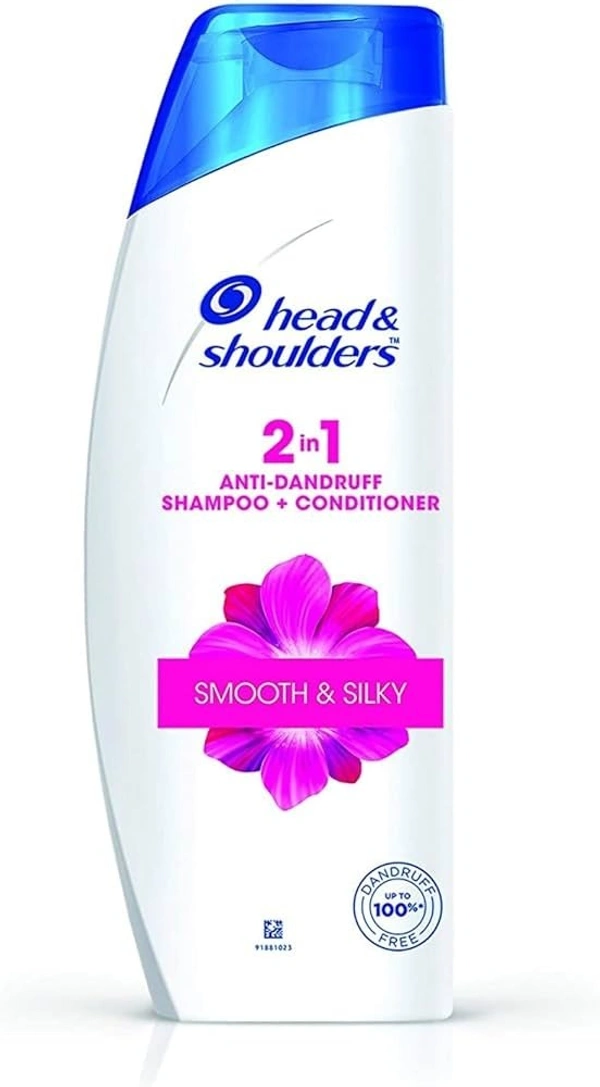 Head & Shoulders Head& Shoulder Shampoo Smooth and Silky, 180 ml - 180 ml